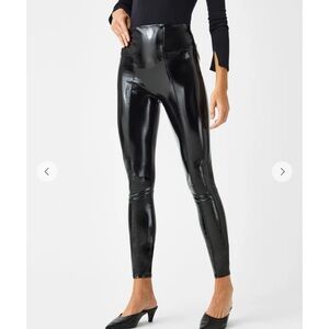 SPANXshape™ Faux Leather Patent Leggings